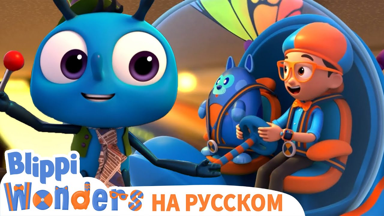 Блиппи моет машину