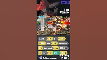 I-no Sultry Performance(k)  follow  up #ggst_in #guiltygear #strive #fightinggames #fgc #combos