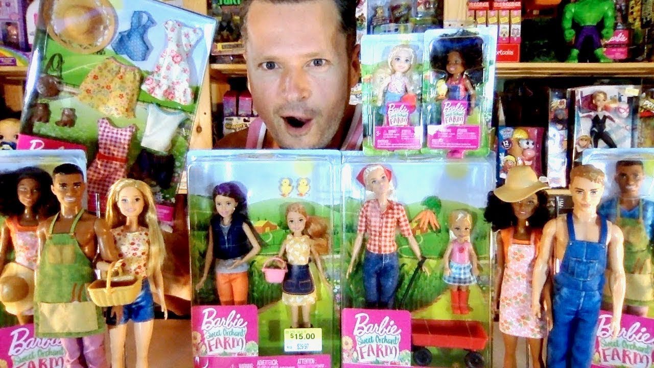 Barbie Sweet Orchard Farm Skipper and Stacie Dolls & Basket 