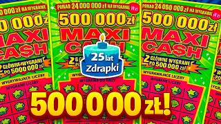 Zdrapki Lotto 🎲 MAXI CASH #0773 👉 PREMIERA 👉 5 zdrapek