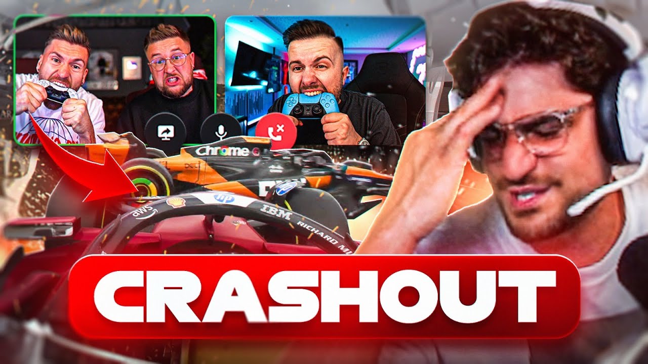 FORMEL 1 MIT NEUEM LENKRAD LÄUFT NICHT SO WIE ERWARTET😂 CRASHES & RAGES MIT BROSKI, TISIS & CO.🏎️