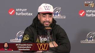 Hear From Commanders LB Frankie Luvu | Washington Commanders NFC Championship Practice (1-22-25)