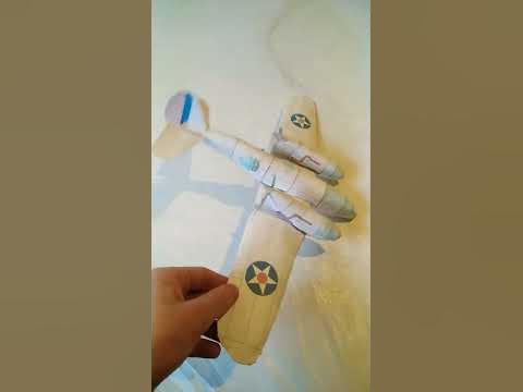 самальот з бумаги - YouTube