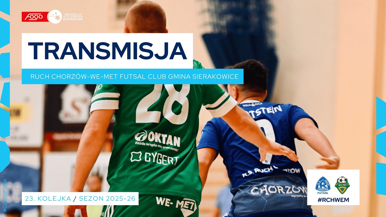 RUCH CHORZÓW-WE-MET FUTSAL CLUB GMINA SIERAKOWICE| NA ŻYWO | 23. KOLEJKA 2025/26