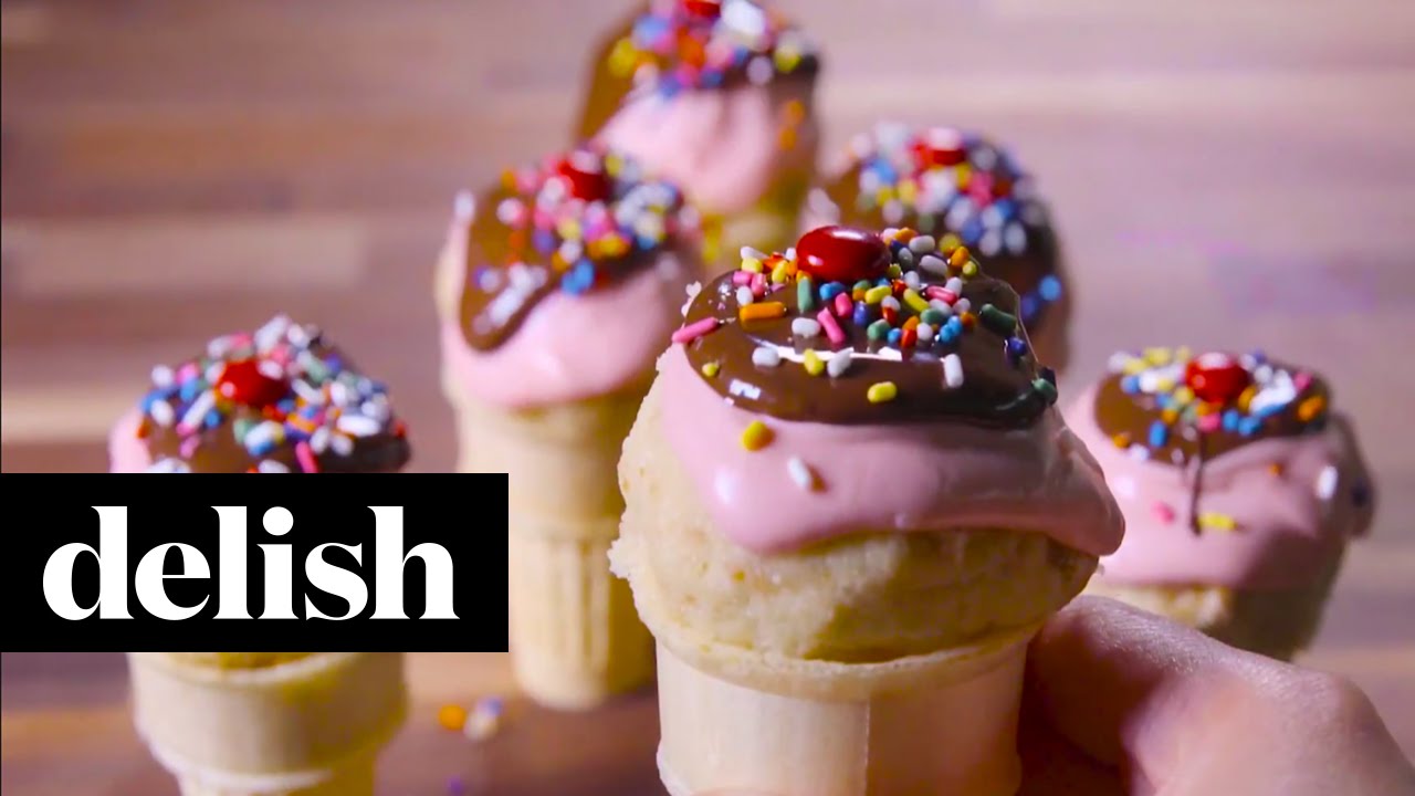 Best Ice Cream Cone Cake Pops Recipe Delish Com