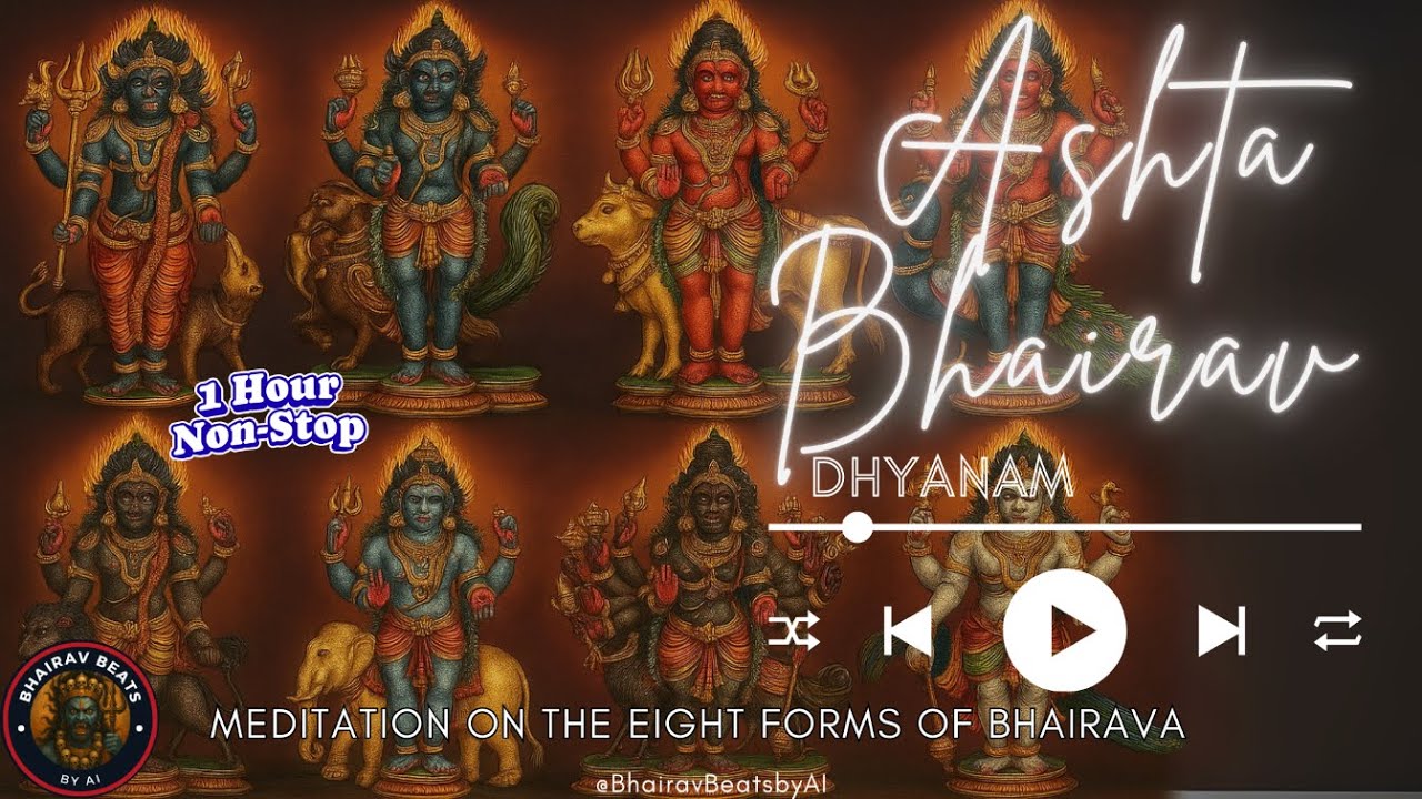 Ashta Bhairava Dhyanam | Meditation on the 8 Forms of Bhairava | 1 Hours