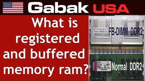What is registered and buffered memory ram