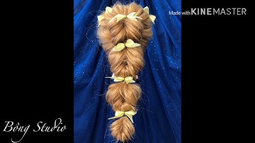 Hướng dẫn bới tóc cô dâu đơn giản mẫu 19 (Bông Studio)