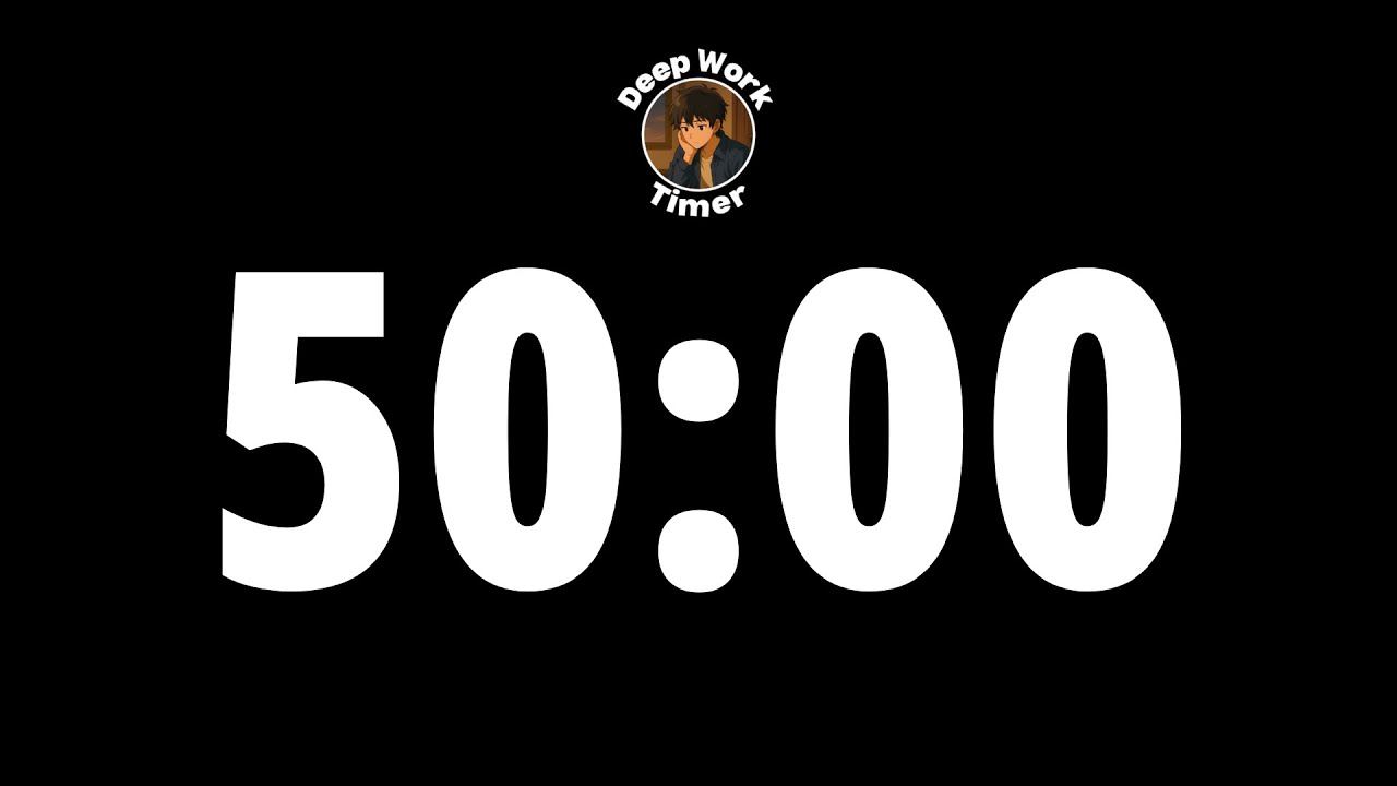 50 Minute Timer | Deep Work Timer - YouTube
