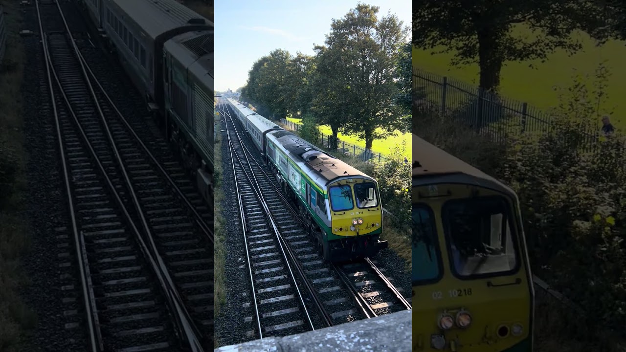 Irish rail class 201 and 22000 passing @ Kildare 