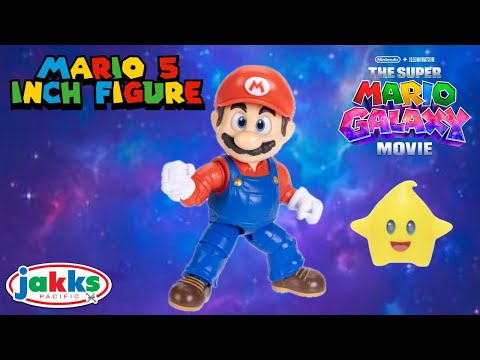The Super Mario Galaxy Movie Jakks "5 Mario Figure Unboxing & Review