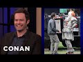 Bill Hader Can’t Stop Smiling On The Set Of "It 2" | CONAN on TBS