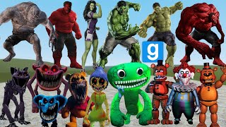 RED HULK VS SMILING CRITTERS in GARRY'S MOD