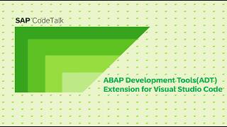 SAP Code Talk - ADT Extension for Visual Studio Code screenshot 3