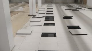 لقطات من  أعمالي   تعالو مرحبا بكم     la pose de faux plancher technique