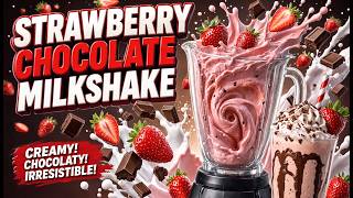 Making The Richest Chocolate Strawberry Milkshake From Scratch