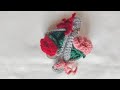 CROCHEt keychain | crochet Rose bouquet keychain | crochet flower | @woolywonder01 #viralcrochet diy