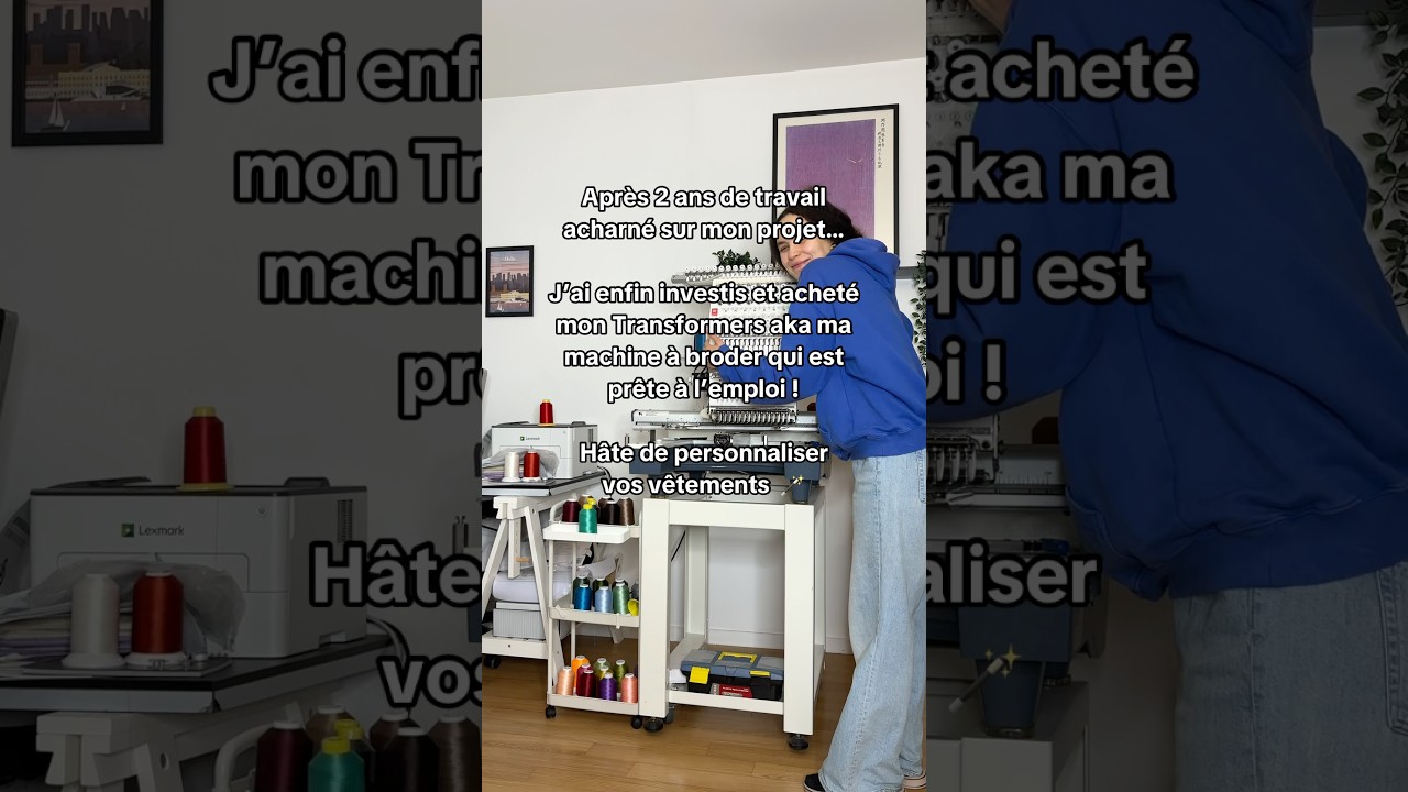 J’ai acheté mon Transformers aka ma machine à broder ! 