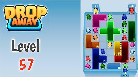 Drop away Level 57 solution Gameplay Walkthrough 