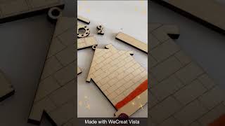 Wooden Christmas Decs with the 10W Vista from @WeCreatOfficial #lasercutting #christmascrafts