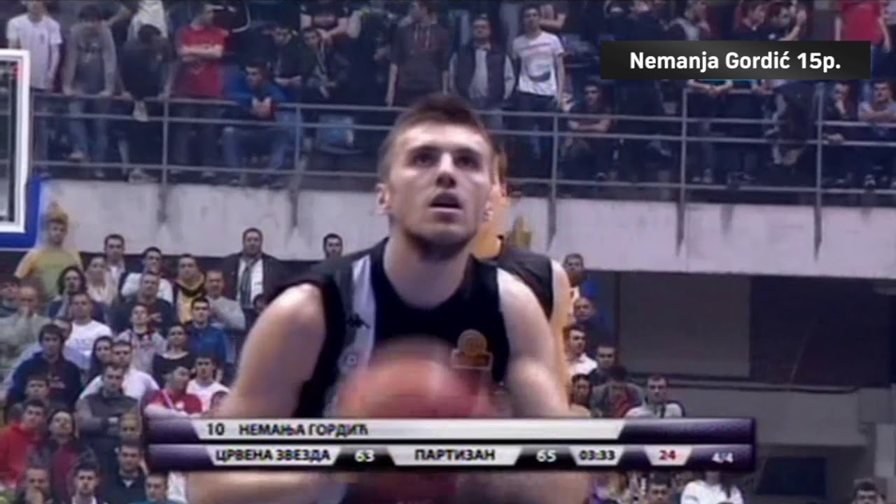 Nemanja Gordic - 15 poena u poslednjih 7 minuta derbija