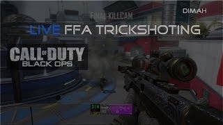 Live FFA trickshoting with friends - Dimah