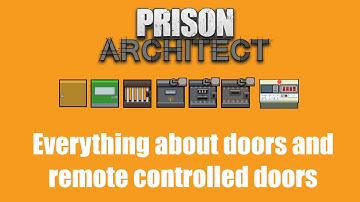 How to Set Up Automatic Doors - Prison Architect : Quick Tutorial