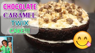 How To Bake A Chocolate Caramel Twix Cake Its Kalise