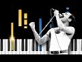 Queen  bohemian rhapsody  easy piano tutorial