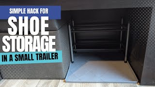 Simple RV Shoe Storage Hack