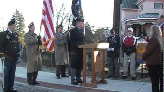 Cpl Philip G Charte Flag Plaque Dedication Goffstown NH 3 December 2011