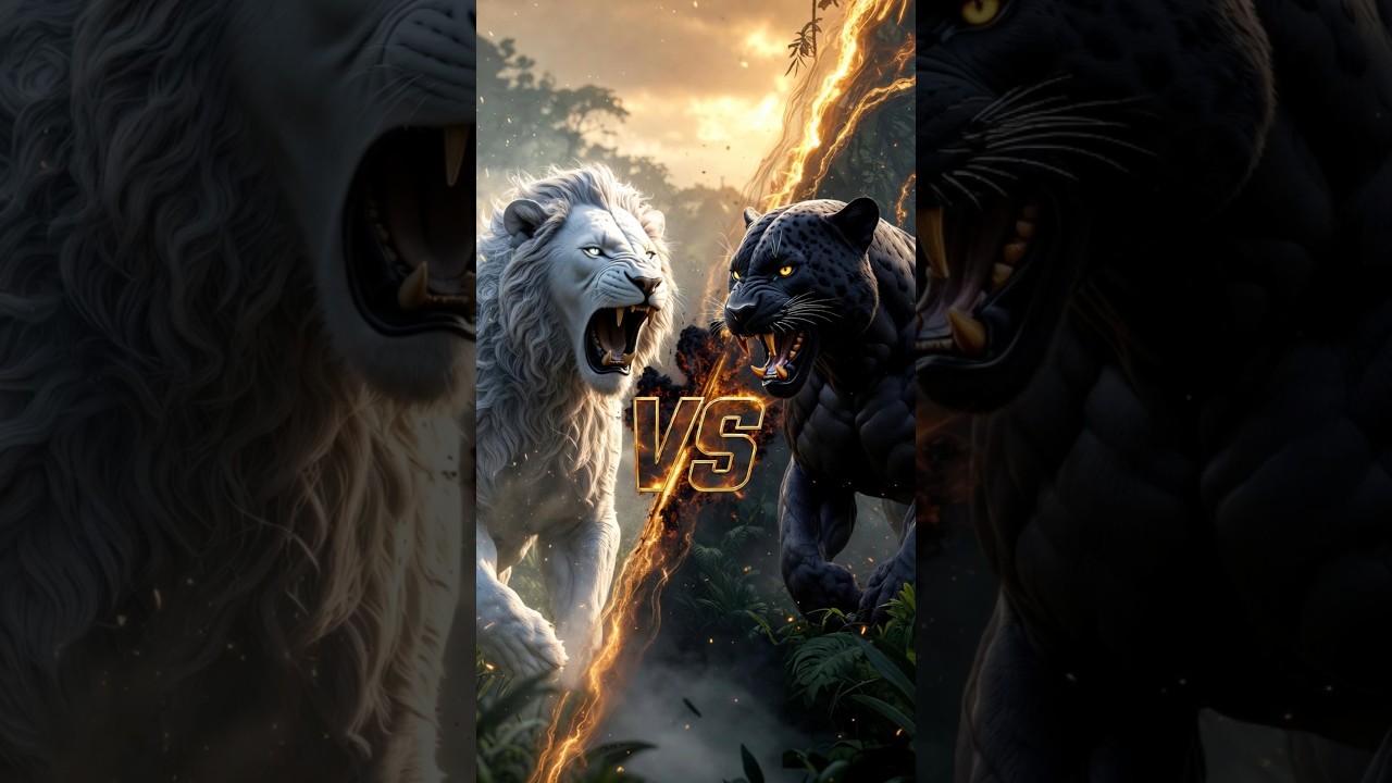 White Animals vs Black Animals - Who Wins?