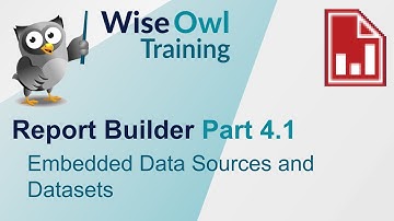 SSRS Report Builder Part 4.1 - Embedded Data Sources and Datasets
