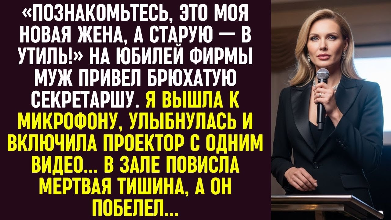 На празднике он представил новую жену. Я включила видео — и зал накрыла мёртвая тишина.