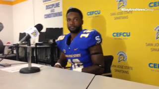 San Jose State safety talks about the Spartans' strong defensive performance. #SJSU