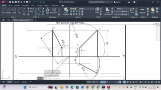 Projections of Lines: Two Poles Problem (SHORT) | Engineering Drawing Tutorial