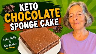 Keto Chocolate Sponge Cake - Nut Free and Dairy Free