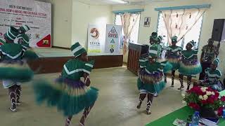 Dodo Dance By Ahero Greeners From Kisumu, During National Music And Cultural Festivals At Kitui.