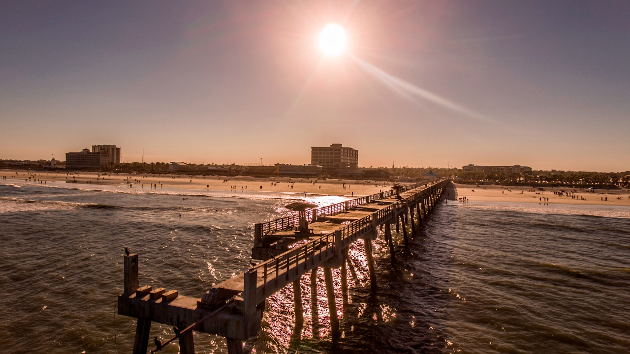 Jacksonville Beach Pier With Phantom 4 Drone YouTube