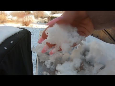 ASMR: Snowy Outdoors with gopro camera! Camera tapping, concrete scratching - NO TALKING