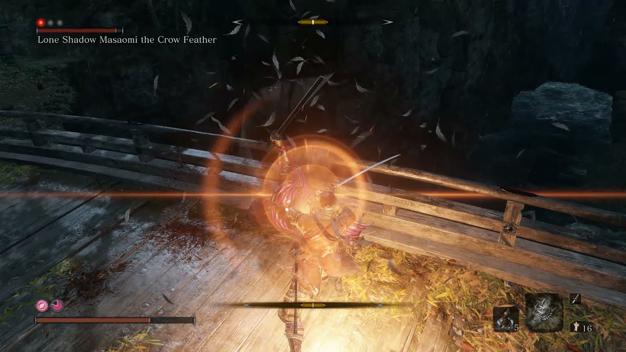 Sekiro - Lone Shadow Masaomi the Crow Feather (LMTSR Hardcore ver)