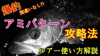シーバス アミパターン攻略ルアー選択と使い方を解説 Youtube