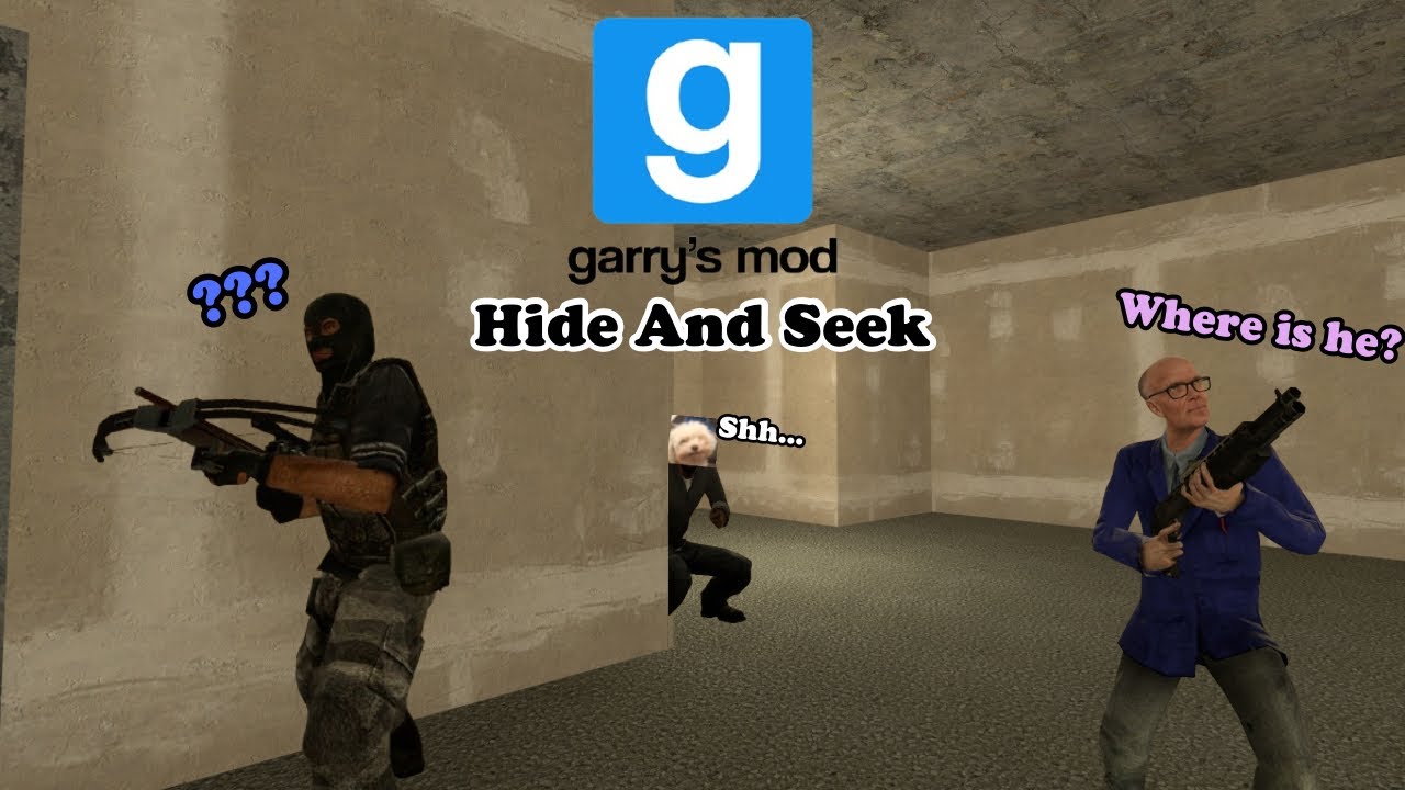 Playing Hide and Seek with my friends in Garry's mod