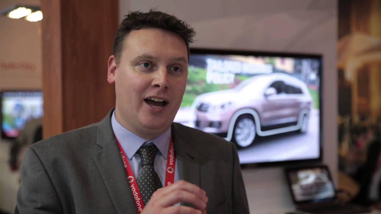 Vodafone usage based insurance (UBI) demo live from MWC 2015