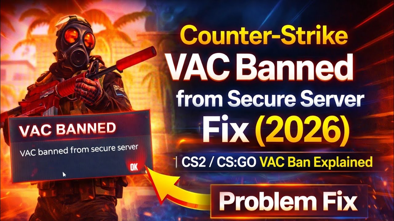 CS2 vac Ban from Secure Server Fix | CS:GO VAC Ban Explained Problem ...