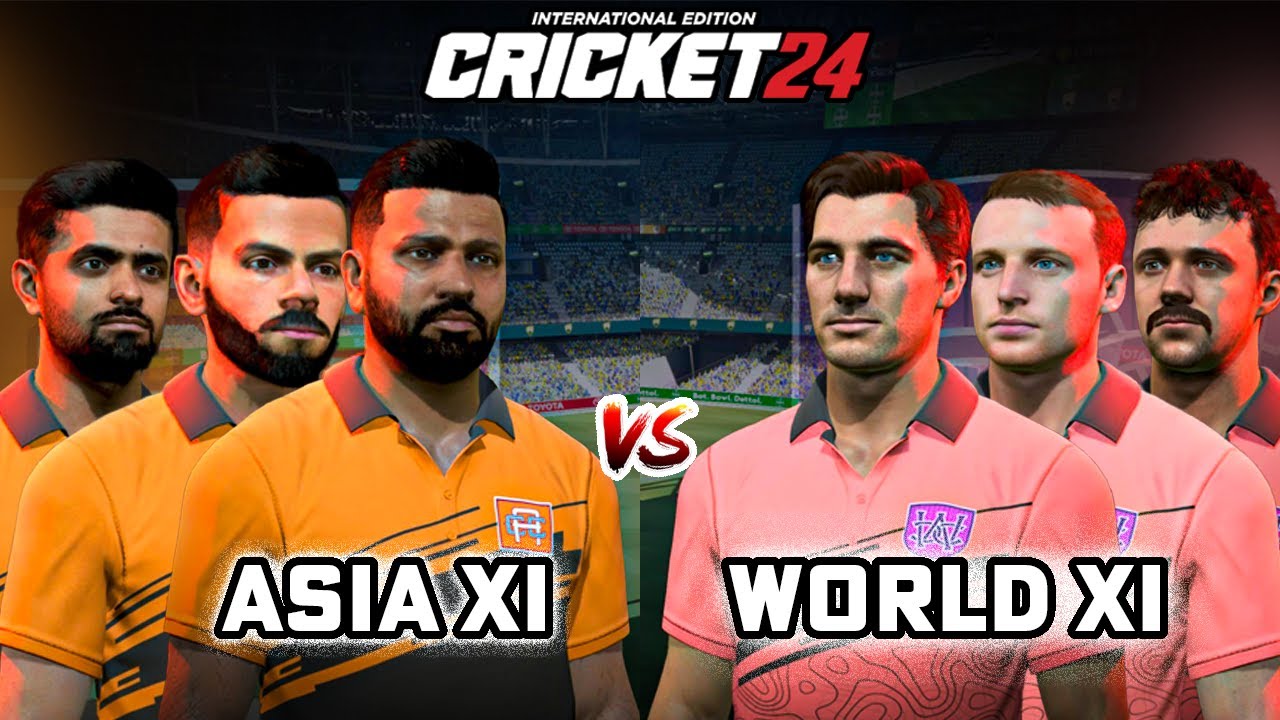 Hitman's Asia XI vs Cummins World XI - Nail Biting Match 😍🔥- Cricket 24