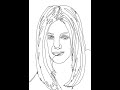 Jennifer aniston  speed drawing portrait