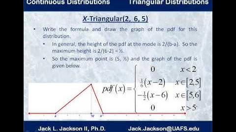 Statistics 3.4.2 Triangular Distributions