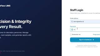 Customized LabFlow LIMS Demo Video - LabFlow Indonesia