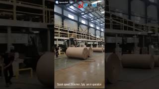 Dpack speed 200m/min, 5ply corrugated cardboard production line are in operation!
